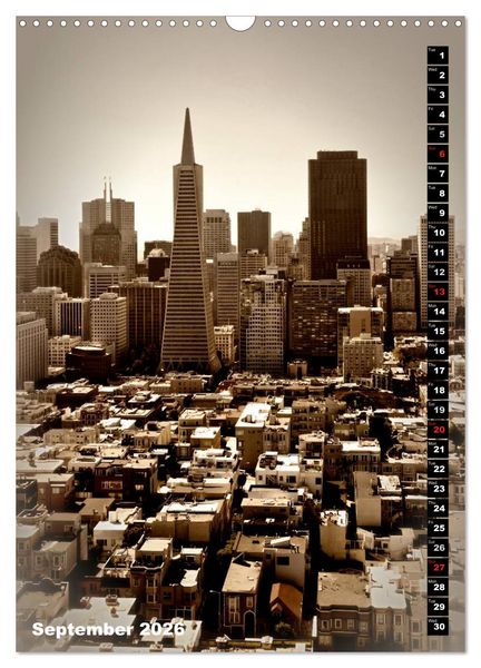 Produktbild: Lovely Town SAN FRANCISCO (Wall Calendar 2026 DIN A3 portrait), CALVENDO 12 Month Wall Calendar