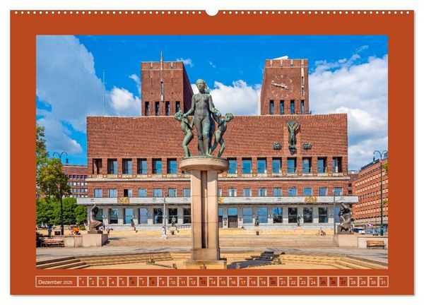 Produktbild: Oslo - Stadt am Fjord (Wandkalender 2026 DIN A2 quer), CALVENDO Monatskalender
