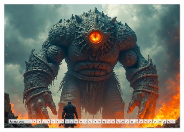 Produktbild: Keltische Mythologie - G&ouml;tter, Helden und Monster (Wandkalender 2026 DIN A3 quer), CALVENDO Monatskalender