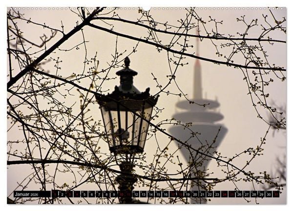 Produktbild: D&uuml;sseldorf - 300mm Perspektiven (Wandkalender 2026 DIN A2 quer), CALVENDO Monatskalender