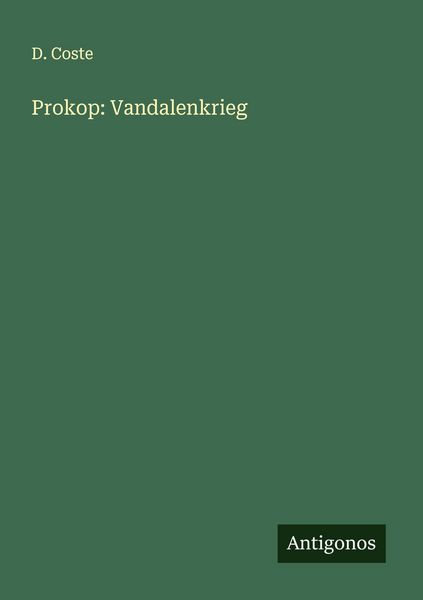 Produktbild: Prokop: Vandalenkrieg