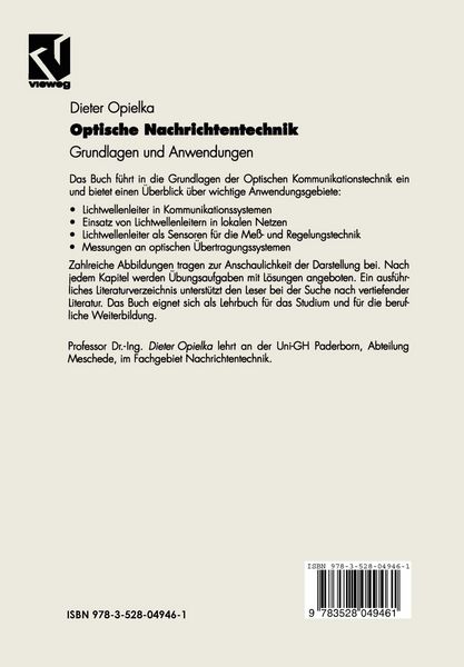 Produktbild: Optische Nachrichtentechnik