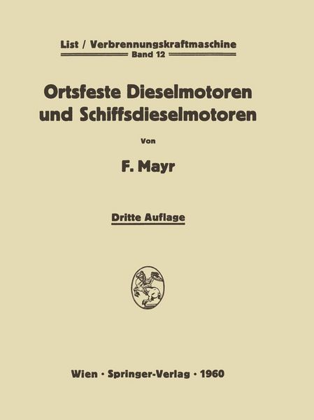 Produktbild: Ortsfeste Dieselmotoren und Schiffsdieselmotoren