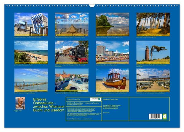 Produktbild: Erlebnis Ostseek&uuml;ste - zwischen Wismarer Bucht und Usedom (Wandkalender 2026 DIN A2 quer), CALVENDO Monatskalender
