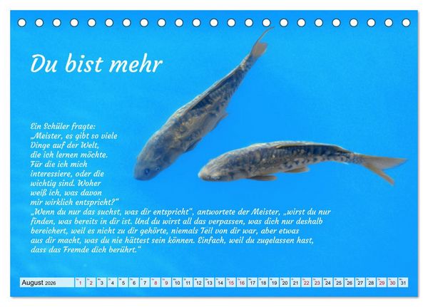 Produktbild: Und der Zen-Meister sprach (Tischkalender 2026 DIN A5 quer), CALVENDO Monatskalender