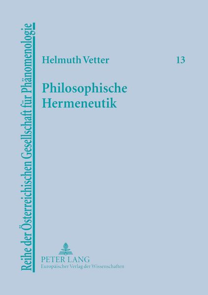Produktbild: Philosophische Hermeneutik