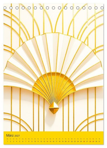 Produktbild: Art Deco Luxury &ndash; Golden Twenties (Tischkalender 2027 DIN A5 hoch), CALVENDO Monatskalender