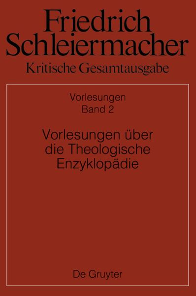 Produktbild: Vorlesungen &uuml;ber die Theologische Enzyklop&auml;die