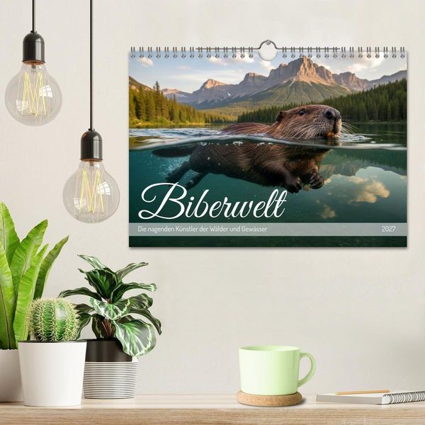 Produktbild: Biberwelt (Wandkalender 2027 DIN A4 quer), CALVENDO Monatskalender