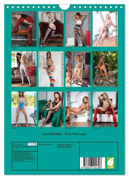 Produktbild: KILLERBABES - Show Your Legs! (Wandkalender 2026 DIN A4 hoch), CALVENDO Monatskalender