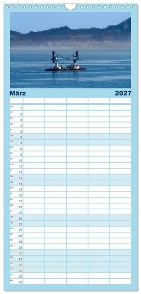 Produktbild: Familienplaner 2027 - Hochseeschiffe mit 5 Spalten (Wandkalender, 21 x 45 cm) CALVENDO