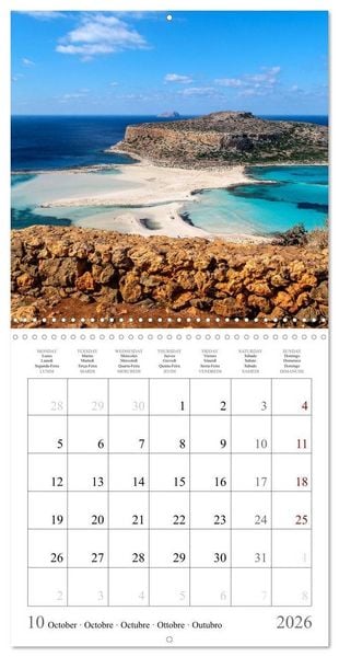 Produktbild: Europe's finest travel spots - Island Edition (Wall Calendar 2026 12 &times; 12 Inch) CALVENDO 12 Month Wall Calendar