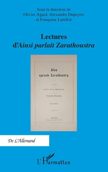 Produktbild: Lectures d'<em>Ainsi parlait Zarathoustra</em>