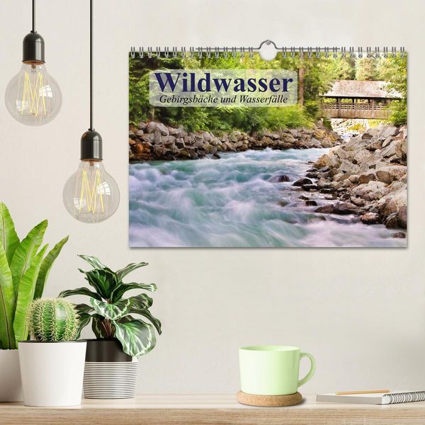 Produktbild: Wildwasser. Gebirgsb&auml;che und Wasserf&auml;lle (Wandkalender 2026 DIN A4 quer), CALVENDO Monatskalender