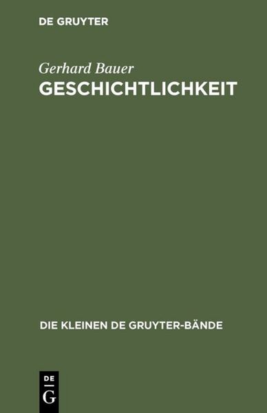 Produktbild: Geschichtlichkeit