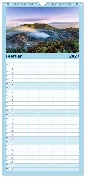 Produktbild: Familienplaner 2027 - Unglaubliche Natur - Landschaften aus unserer wunderbaren Welt mit 5 Spalten (Wandkalender, 21 x 45 cm) CALVENDO