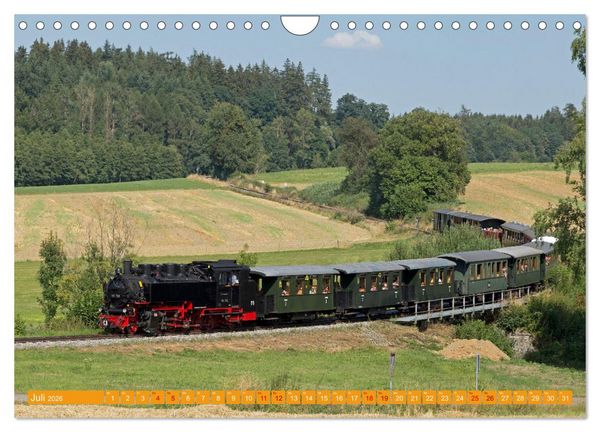 Produktbild: Dampfeisenbahnen in Deutschland (Wandkalender 2026 DIN A4 quer), CALVENDO Monatskalender
