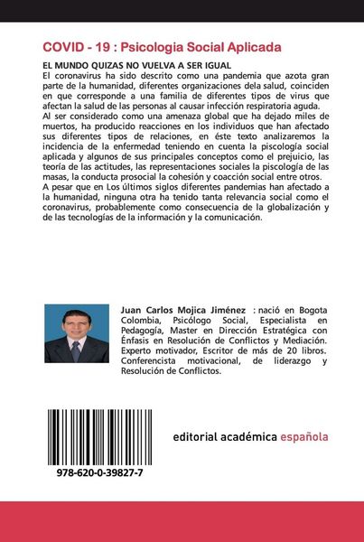 Produktbild: COVID - 19 : Psicologia Social Aplicada