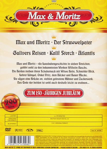 Produktbild: Max und Moritz - 150 Jahre Jubil&auml;um