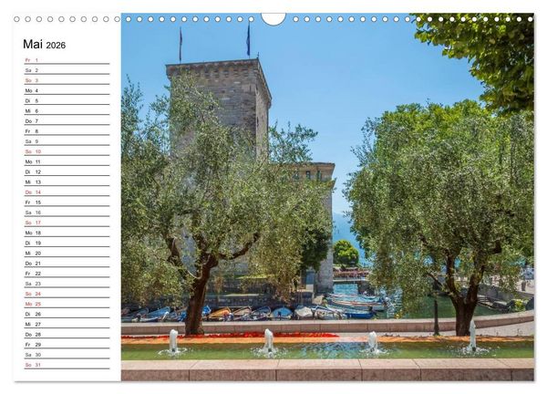 Produktbild: WUNDERBARER GARDASEE Riva del Garda und Torbole (Wandkalender 2026 DIN A3 quer), CALVENDO Monatskalender