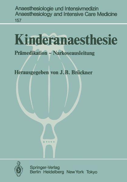 Produktbild: Kinderanaesthesie