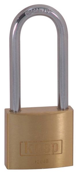 Produktbild: KASP K12040L55D Vorh&auml;ngeschloss 40mm verschieden schlie&szlig;end Goldgelb Schl&uuml;sselschloss