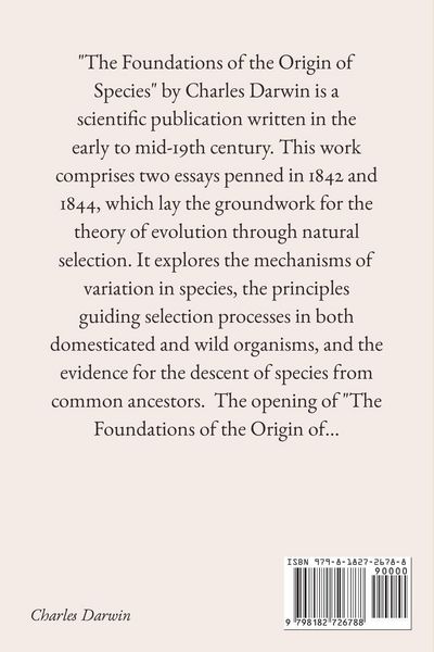 Produktbild: The Foundations of the Origin of Species