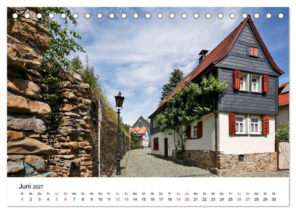 Produktbild: Romantisches Oberursel von Petrus Bodenstaff (Tischkalender 2027 DIN A5 quer), CALVENDO Monatskalender