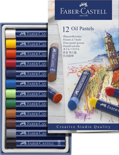 Produktbild: Faber-Castell &Ouml;lpastellkreiden, 12er Set