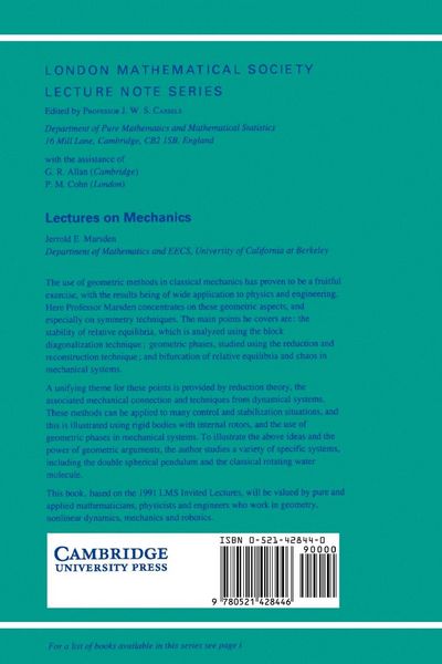Produktbild: Lectures on Mechanics