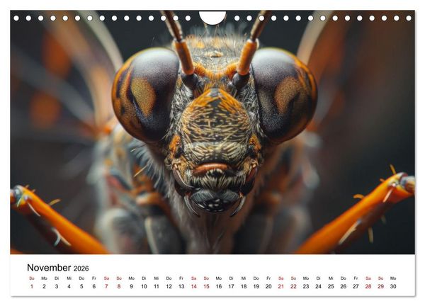 Produktbild: Insekten hautnah (Wandkalender 2026 DIN A4 quer), CALVENDO Monatskalender