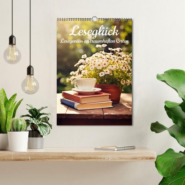 Produktbild: Lesegl&uuml;ck (Wandkalender 2026 DIN A3 hoch), CALVENDO Monatskalender