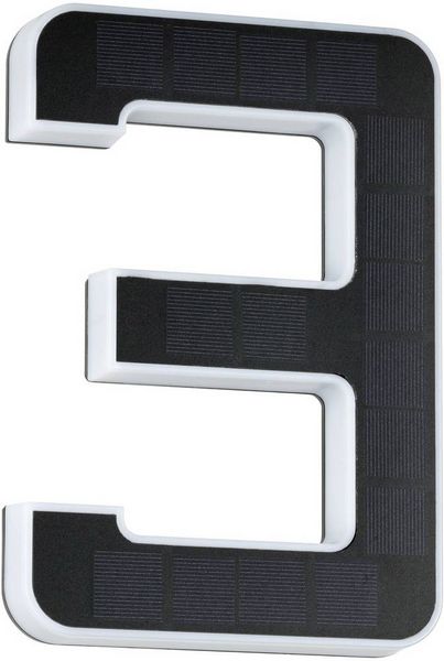 Produktbild: Paulmann 79844 Solar-Hausnummernleuchte 0.20W Warmwei&szlig; Schwarz