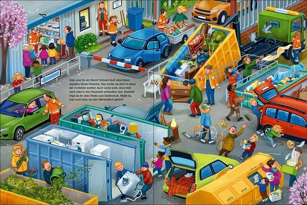 Produktbild: Das gro&szlig;e M&uuml;llauto-Wimmelbuch
