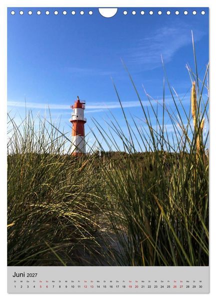 Produktbild: Leuchtt&uuml;rme an der Nordsee (Wandkalender 2027 DIN A4 hoch), CALVENDO Monatskalender