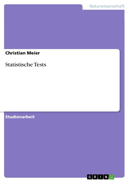 Produktbild: Statistische Tests