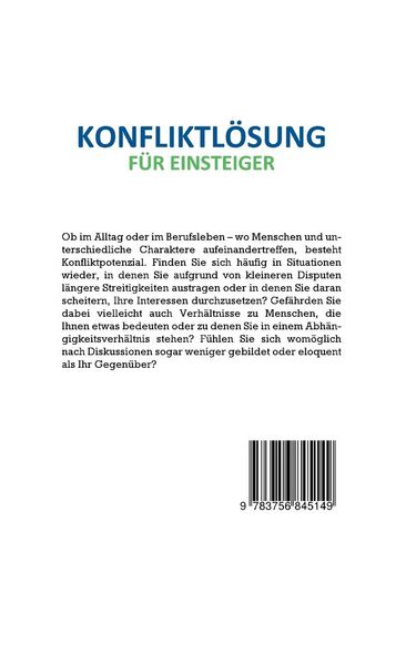 Produktbild: Konfliktl&ouml;sung f&uuml;r Einsteiger - Konflikte l&ouml;sen im Alltag, in Beziehungen und im Beruf