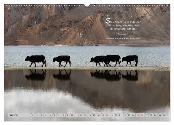 Produktbild: Lebensweisheiten aus aller Welt (hochwertiger Premium Wandkalender 2026 DIN A2 quer), Kunstdruck in Hochglanz