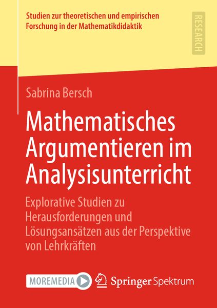Produktbild: Mathematisches Argumentieren im Analysisunterricht