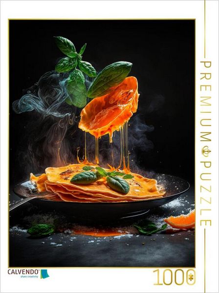 CALVENDO Puzzle Crepe Suzette mit Orangen | 1000 Teile Lege-Größe 64x48cm Foto-Puzzle für glückliche Stunden