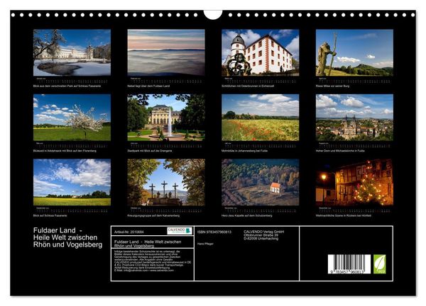 Produktbild: Fuldaer Land - Heile Welt zwischen Rh&ouml;n und Vogelsberg (Wandkalender 2026 DIN A3 quer), CALVENDO Monatskalender