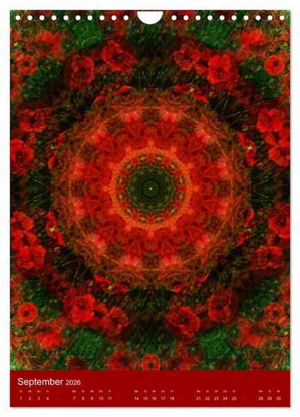 Produktbild: Meditative Pflanzenmandalas (Wandkalender 2026 DIN A4 hoch), CALVENDO Monatskalender