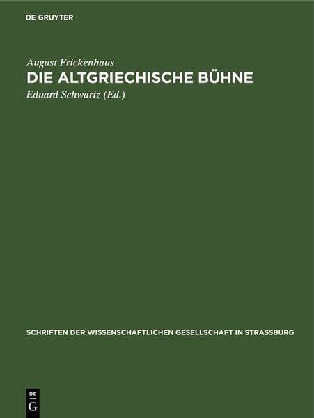 Produktbild: Die altgriechische B&uuml;hne