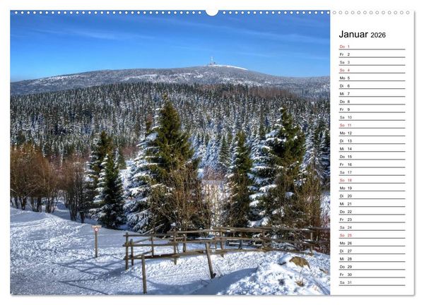 Produktbild: Landschaften im Harz (hochwertiger Premium Wandkalender 2026 DIN A2 quer), Kunstdruck in Hochglanz