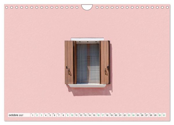 Produktbild: Burano et Minimalisme (Calendrier mural 2027 DIN A4 vertical), CALVENDO calendrier mensuel