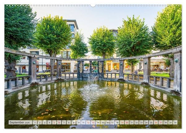 Produktbild: Bad Nauheim Impressionen (Wandkalender 2026 DIN A2 quer), CALVENDO Monatskalender