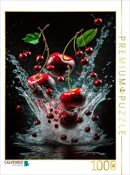 CALVENDO Puzzle Kirschen | 1000 Teile Lege-Größe 64x48cm Foto-Puzzle für glückliche Stunden