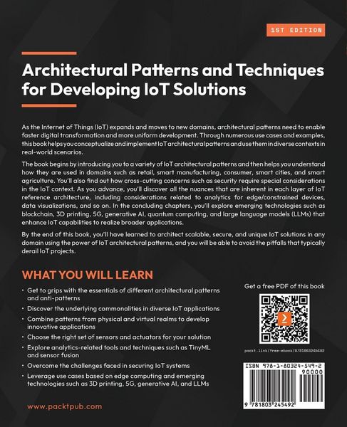 Produktbild: Architectural Patterns and Techniques for Developing IoT Solutions