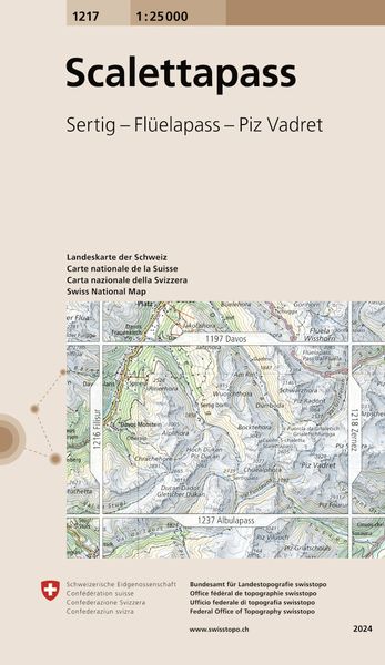Produktbild: Swisstopo 1 : 25 000 Scalettapass