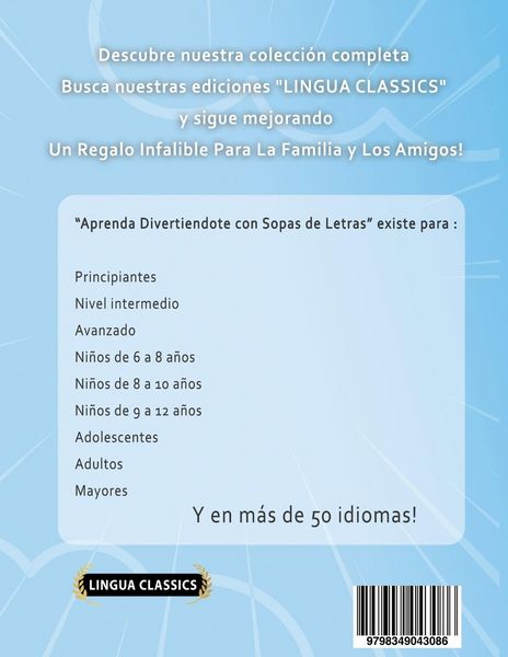 Produktbild: APRENDER EL TAGALOGO DIVIRTI&Eacute;NDOSE CON SOPAS DE LETRAS - Para Ni&ntilde;os de 6 a 8 a&ntilde;os - Descubre C&oacute;mo Mejorar tu Vocabulario con 2000 Palabras Escondidas